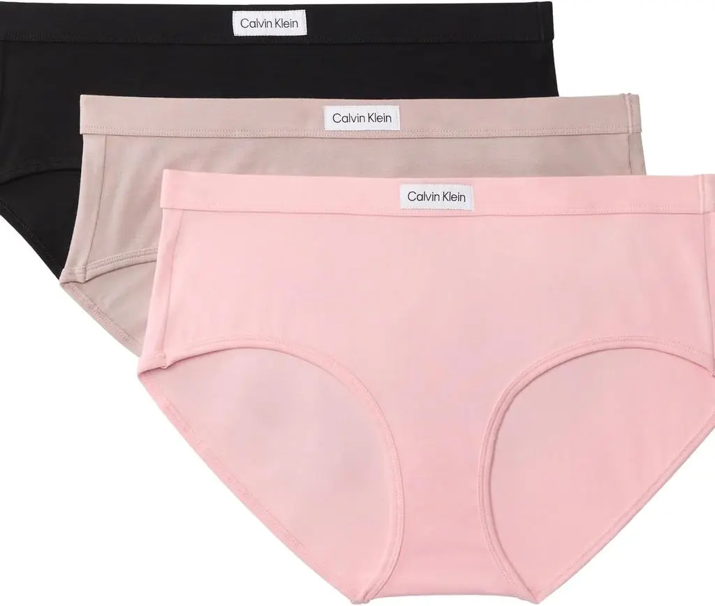 Calvin Klein Calvin Klein Women's Comfort Logo Cotton Stretch Modern Brief Panties, 3 Pack