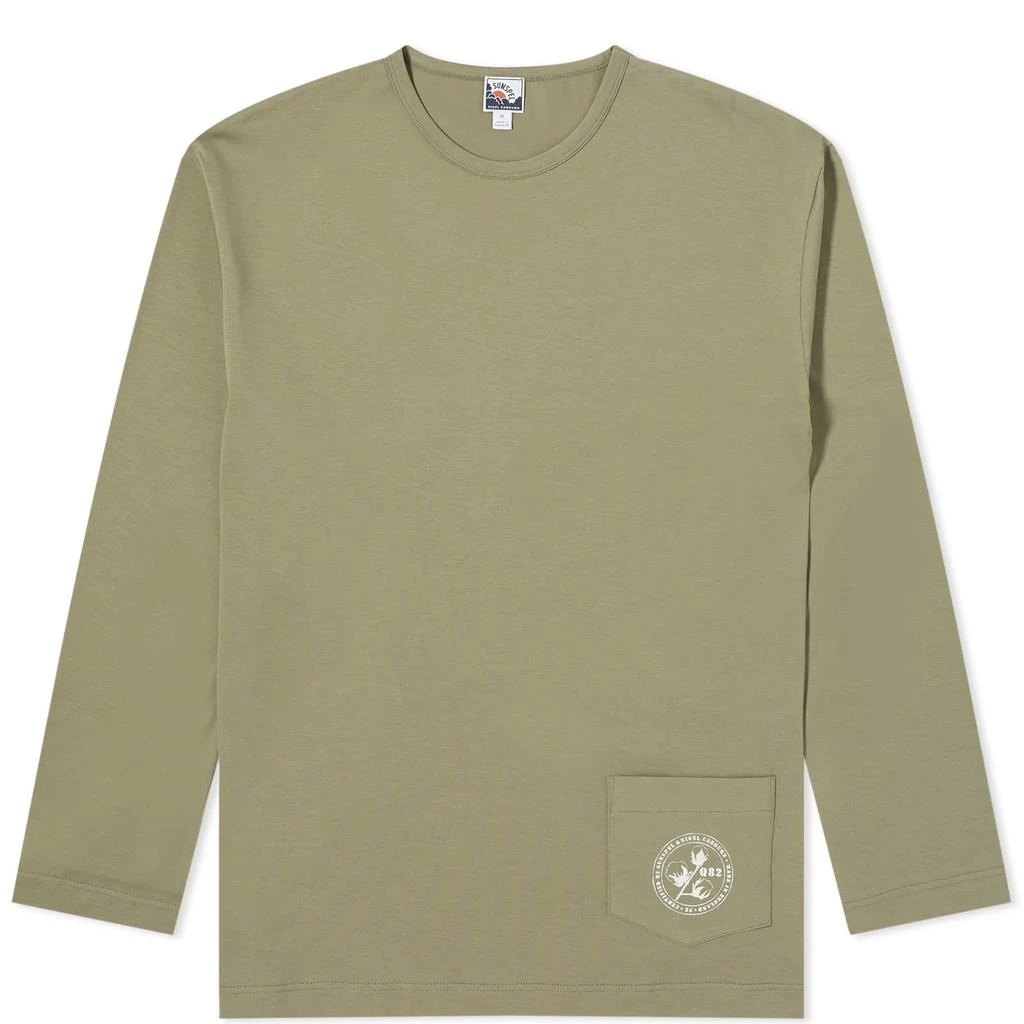 Sunspel Sunspel x Nigel Cabourn Long Sleeve Pocket T-Shirt 1