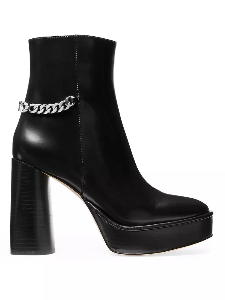 Michael Kors Carlisle 110MM Leather Platform Booties 1