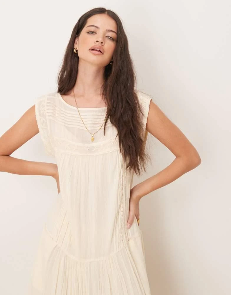 Free People Free People meadows edge boho maxi dress in white 2