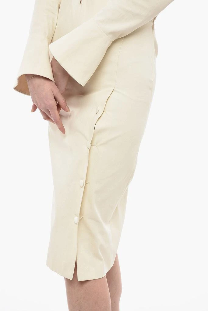 Bally Bally Cotton Shirt Dress with Buttoned Side Split 3