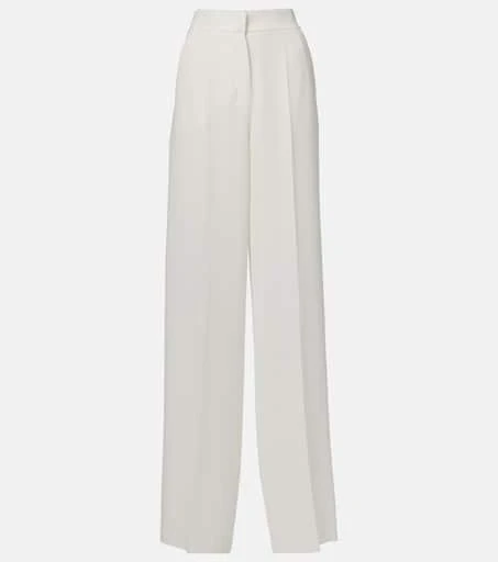 Max Mara Abetone high-rise cady wide-leg pants 1