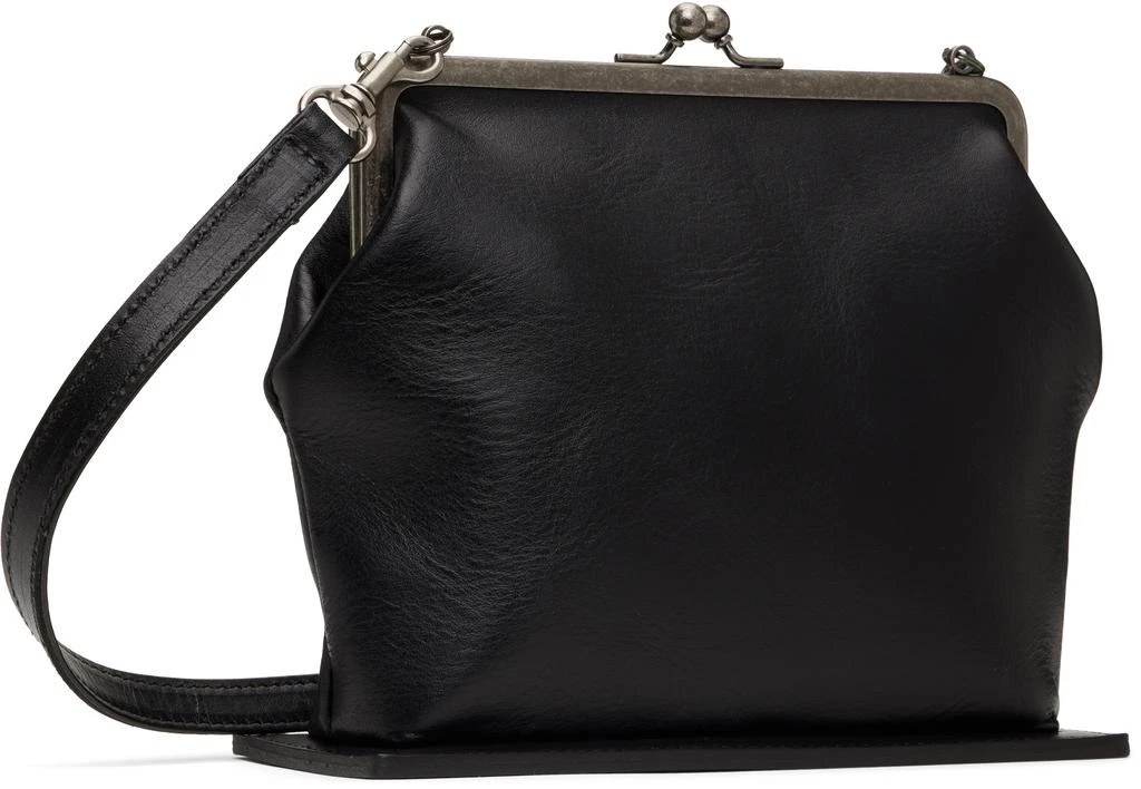 YOHJI YAMAMOTO Black Metal Clasp Bag 3