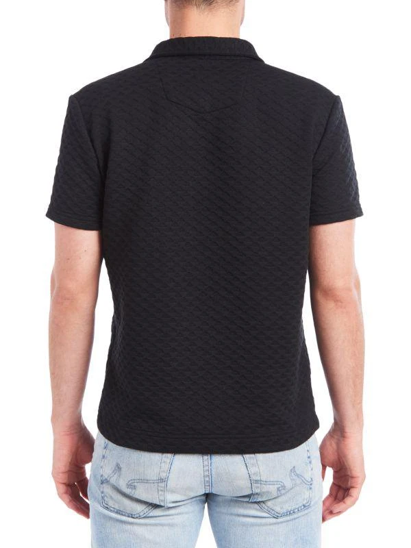 Pino by PinoPorte Textured Waffle-Knit Polo 2