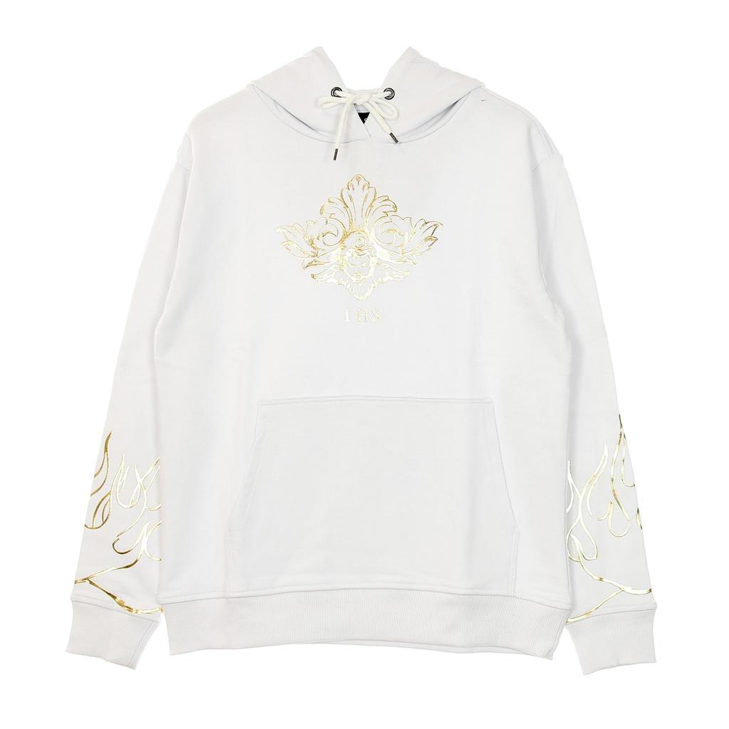 IHS Lightweight Hoodie Men's 3d Print Flames & angel Hoodie White
