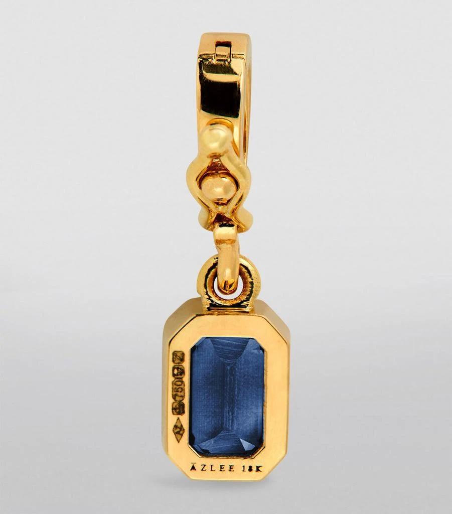 Azlee Medium Yellow Gold and Sapphire Charm 3