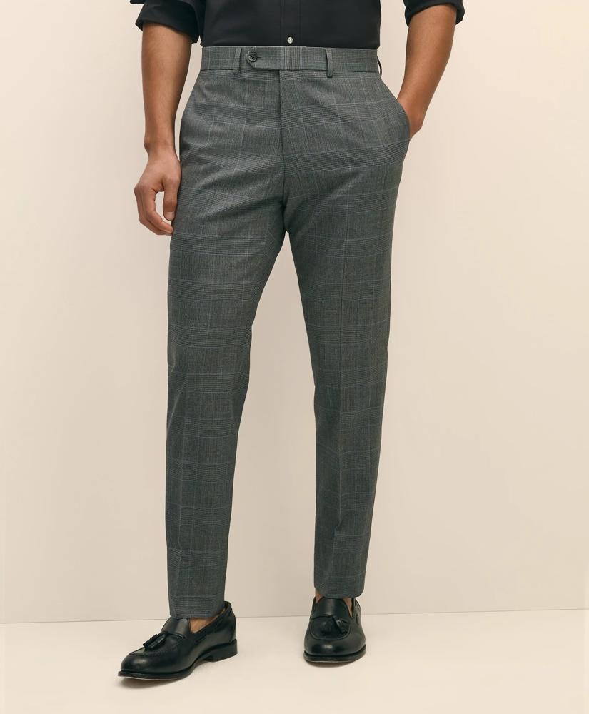 Brooks Brothers Brooks Brothers Explorer Collection Slim Fit Wool Check Suit Pants