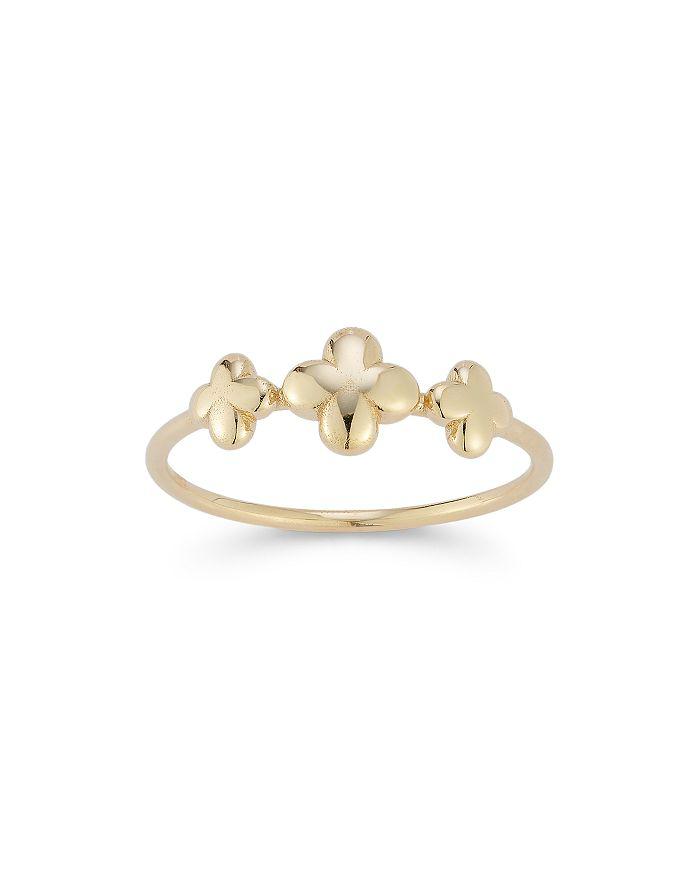 Moon & Meadow 14K Yellow Gold Polished Triple Clover Ring