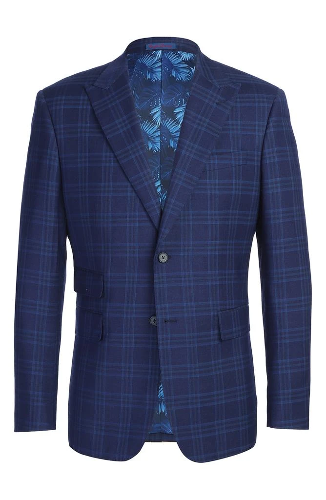 English Laundry Trim Fit Plaid Two-Piece Suit 8