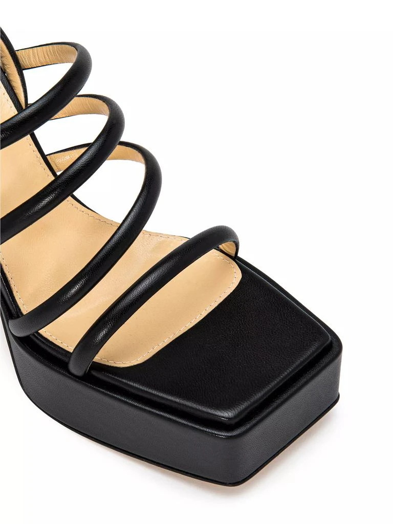 Mach & Mach Strappy Leather Platform Sandals 6