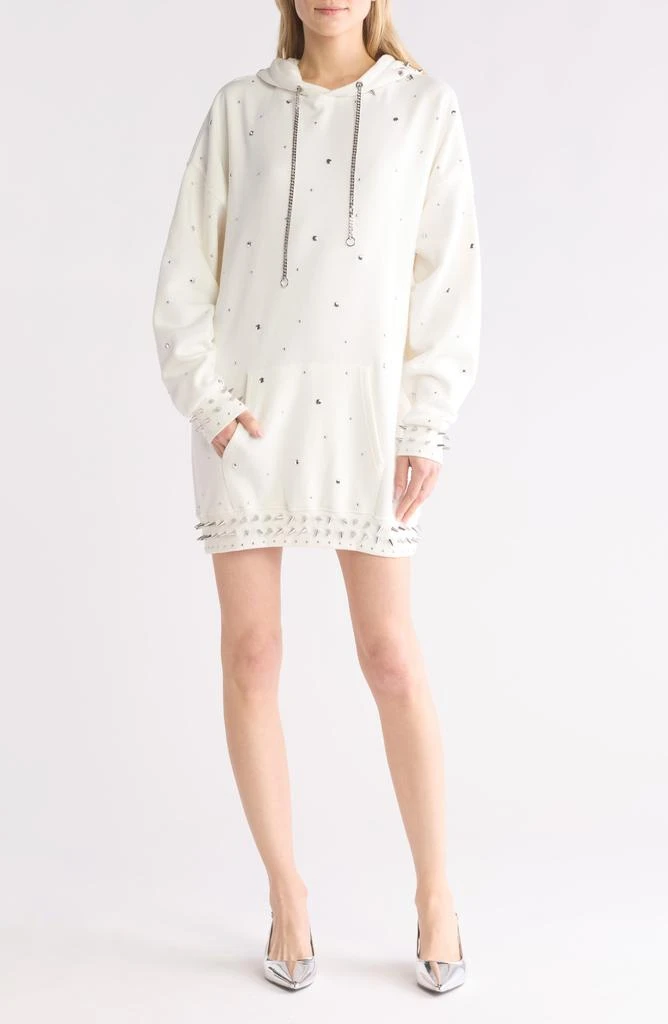 Rebecca Minkoff Downtown Oversize Studded Sweatshirt Dress 1