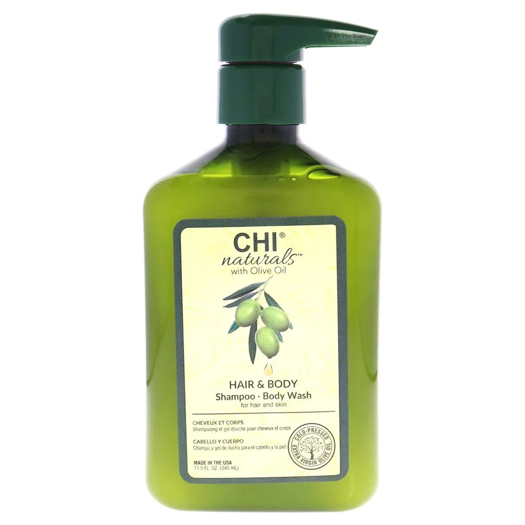 CHI Olive Naturals Hair and Body Shampoo Body Wash by  for Unisex - 11.5 oz Body Wash