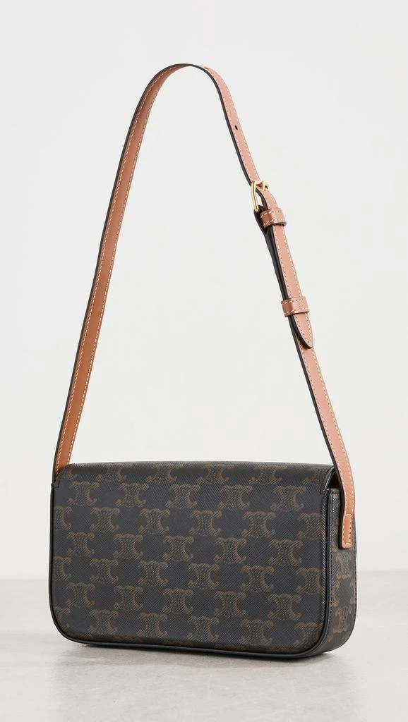 Shopbop Archive Celine Claude Shoulder Bag, Triomphe Canvas 3