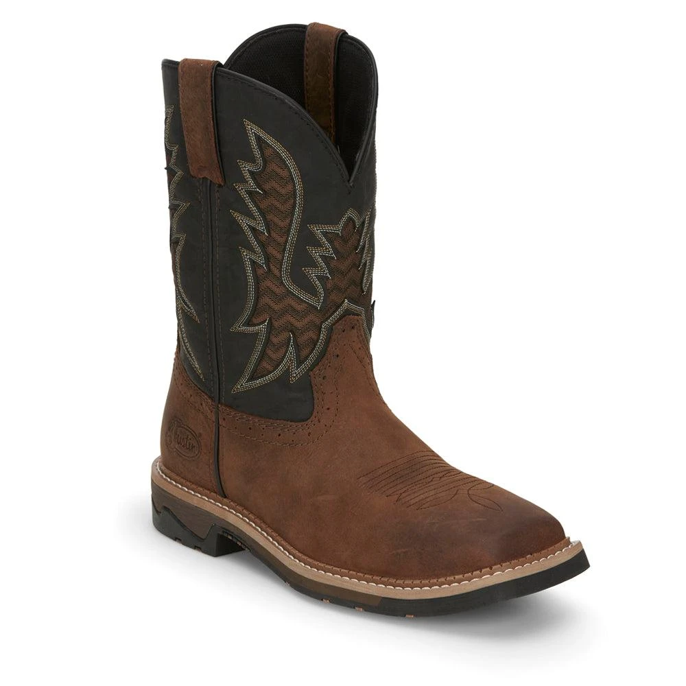 Justin Original Workboots Bolt 11 inch Electrical Hazard Square Toe Work Boots 2