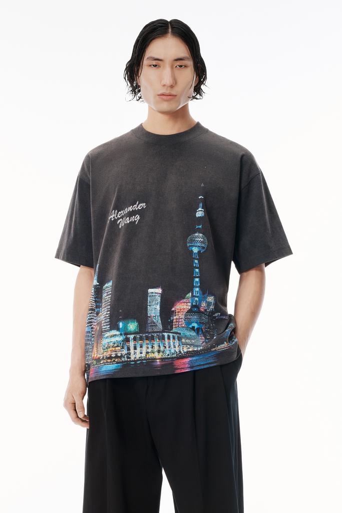 Alexander Wang Unisex Battery Logo-Print Graphic T-Shirt