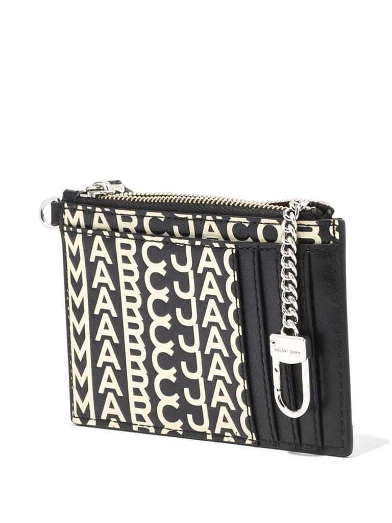Marc Jacobs THE MONOGRAM LEATHER TOP ZIP WRISTLET WALLET 3