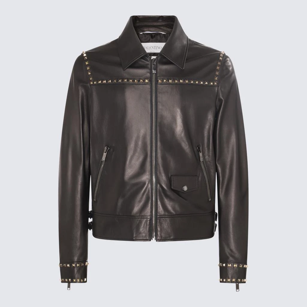 Valentino Valentino Garavani Black Leather Jacket 1