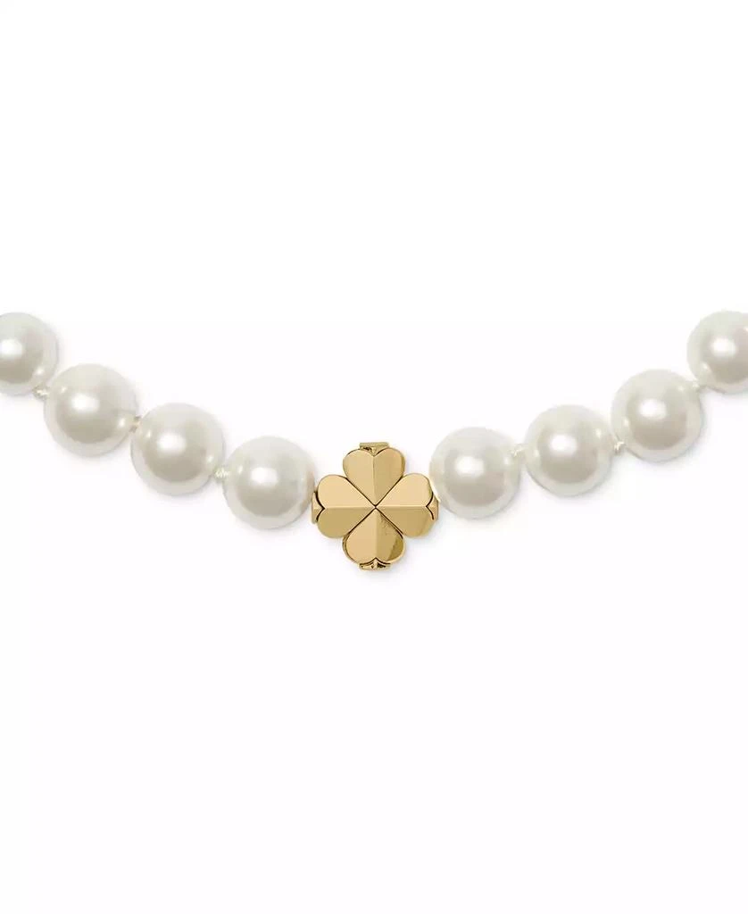 Kate Spade Imitation Pearl and Cubic Zirconia Flower Pendant Necklace 2
