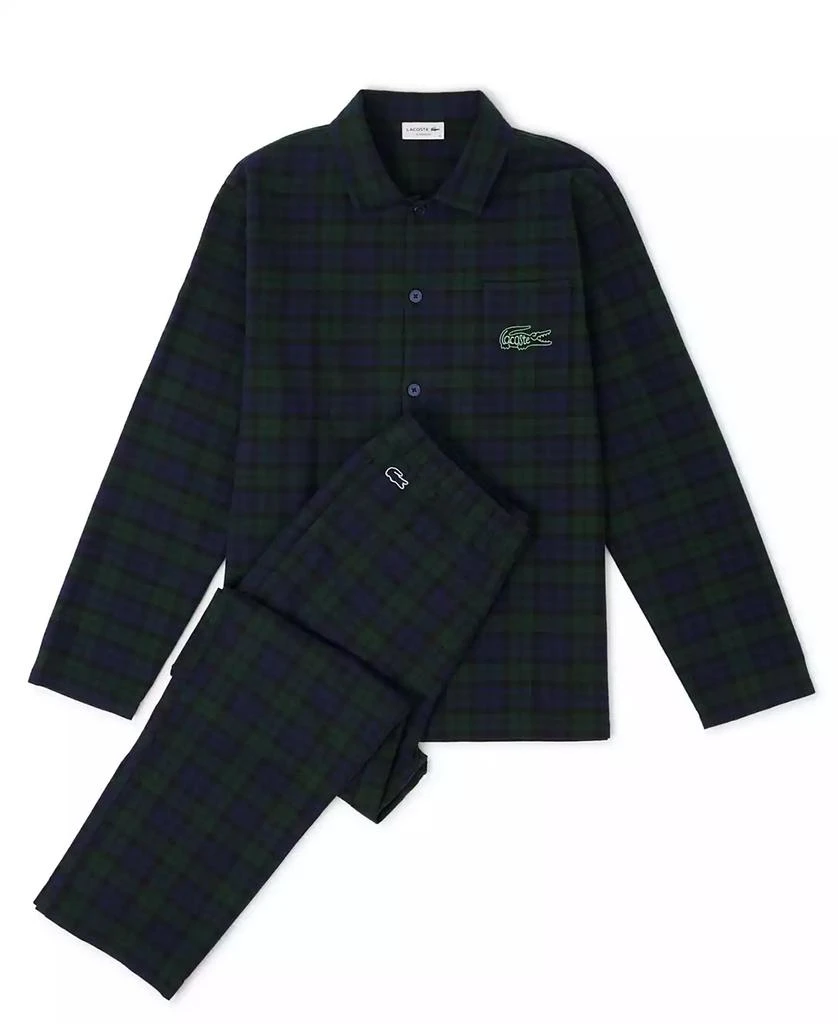 Lacoste Men's Flannel Pajama Set 4