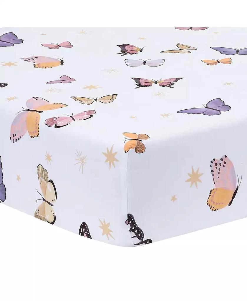 Lambs
Ivy Butterfly Dreams Breathable 100% Cotton Fitted Baby Crib Sheet