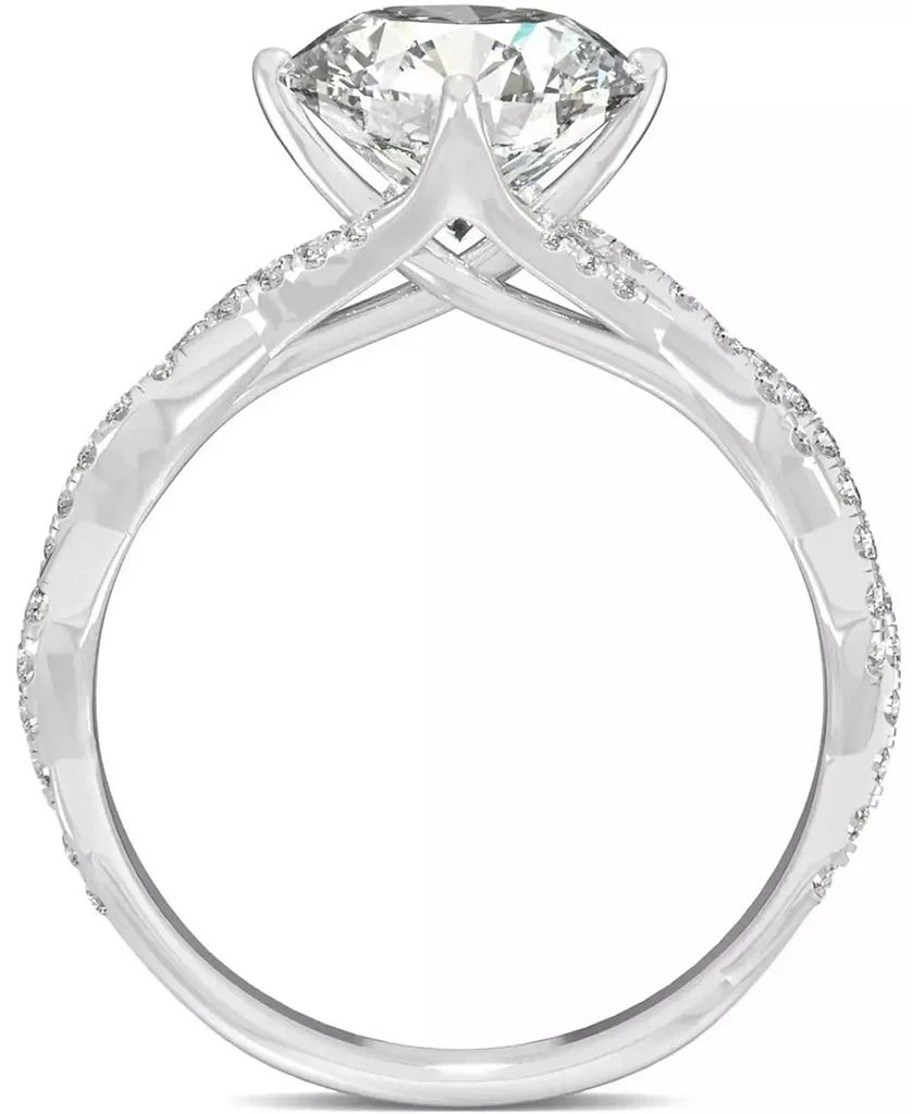 Charles & Colvard Moissanite Twist Engagement Ring (2-1/3 ct. t.w. DEW) in 14k White Gold 4