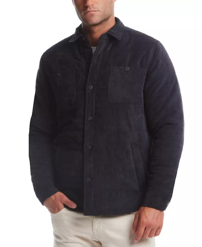 Weatherproof Vintage Men's Corduroy Button-Front Quilted Jacket