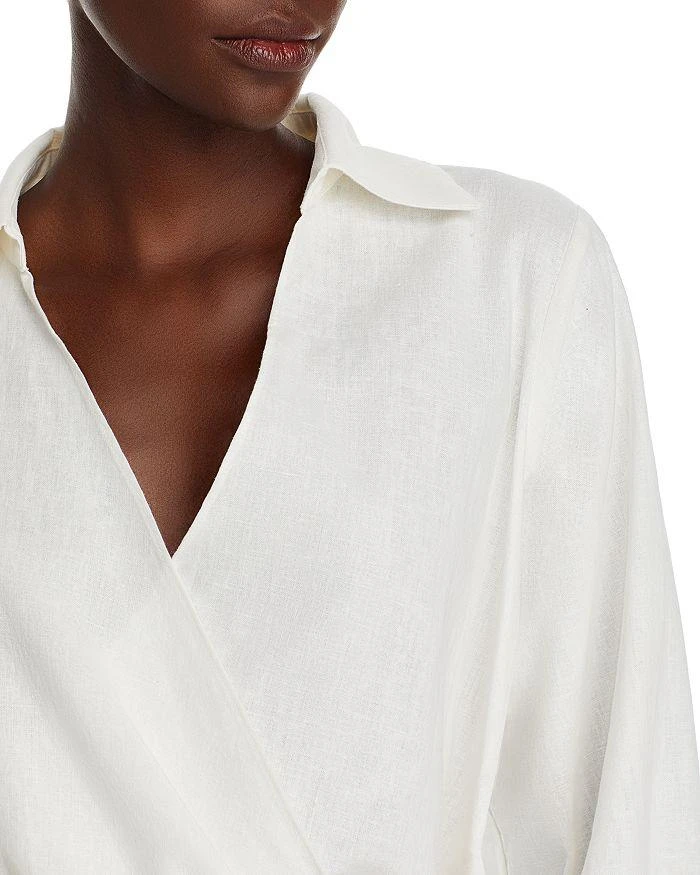 AQUA Crossover Front Blouse - 100% Exclusive 4