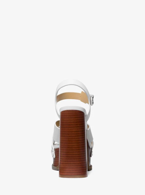Michael Kors Nora Leather Platform Sandal 3