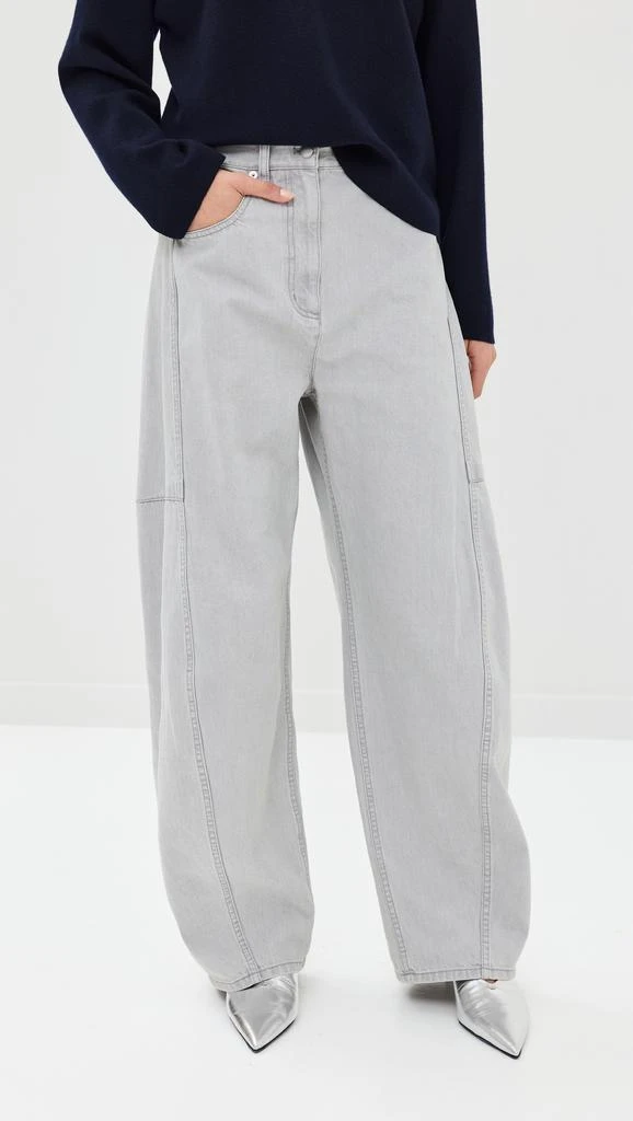 Tibi Grey Denim Sid Jeans 1