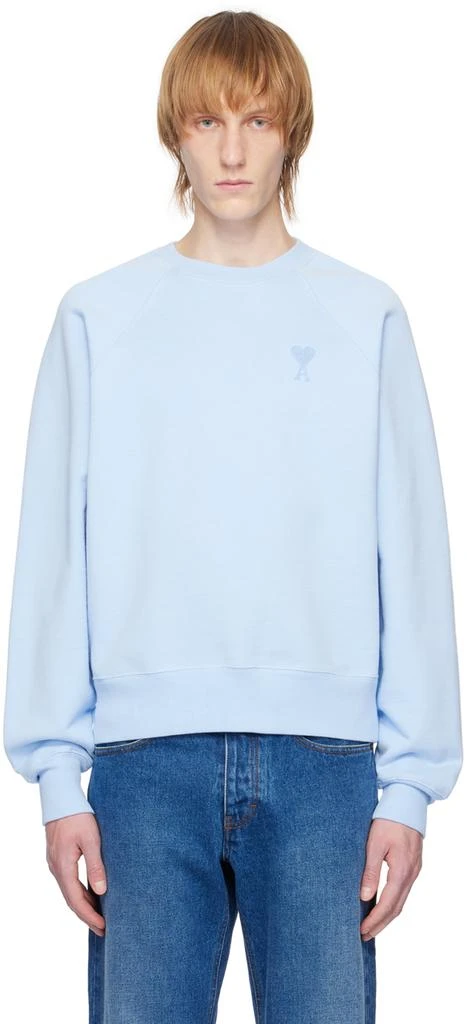 AMI Paris Blue Ami de Cœur Sweatshirt 1