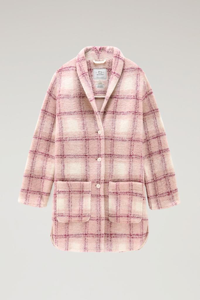 Woolrich Wool Blend Gentry Check Coat - Women - Pink