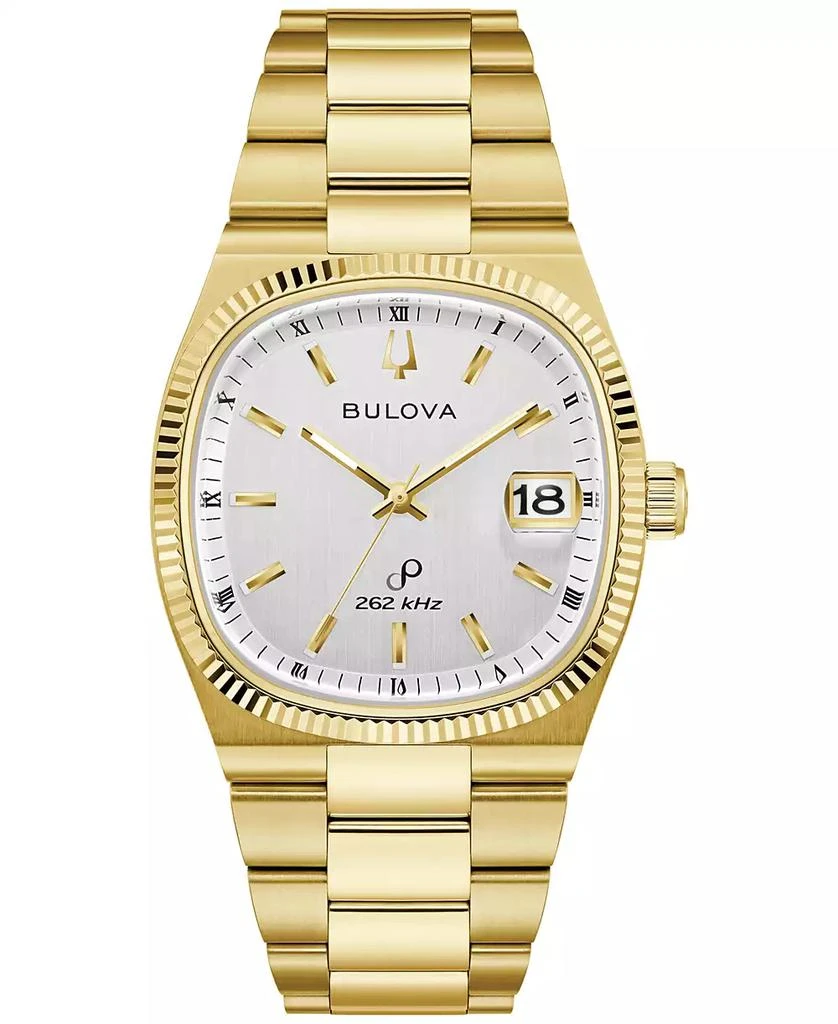 Bulova Men's Super Seville Gold-Tone Stainless Steel Bracelet Watch 38mm 1