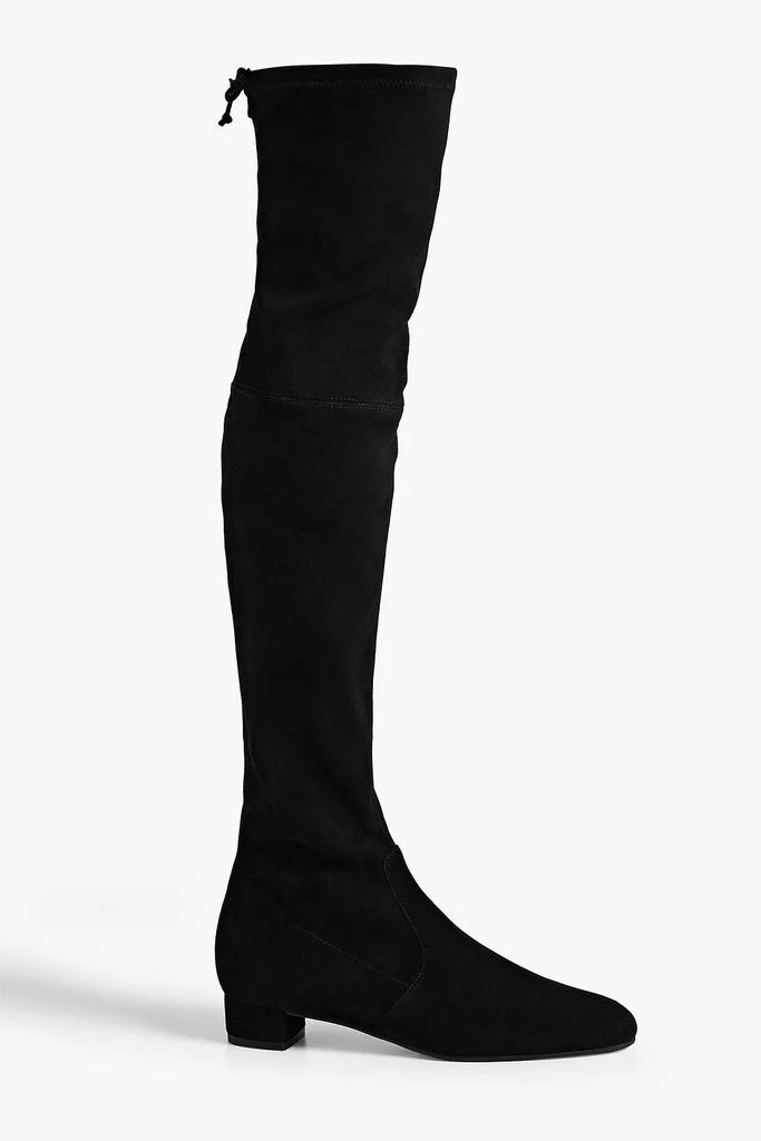 Stuart Weitzman Genna stretch-suede thigh boots 1