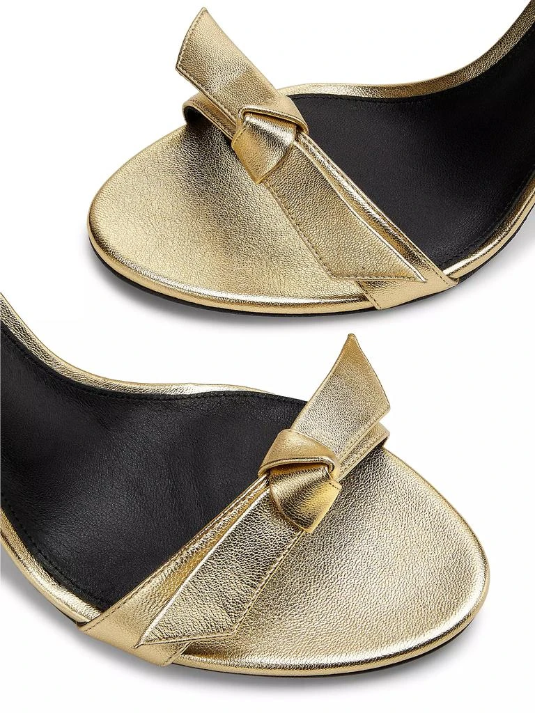 Alexandre Birman Clarita Bell 85MM Metallic Leather Sandals 5
