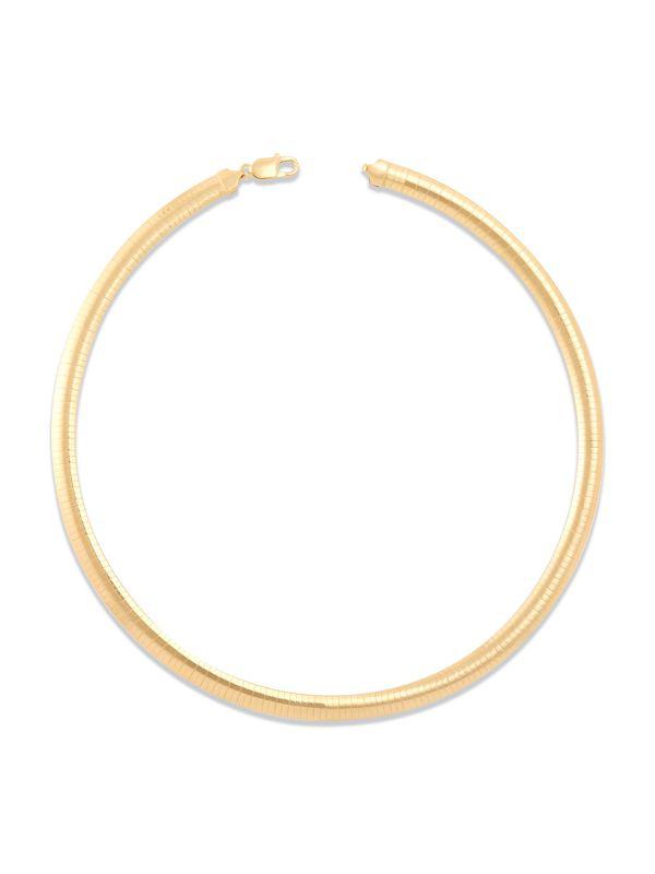 Saks Fifth Avenue 18K Goldplated Sterling Silver Omega Chain Necklace