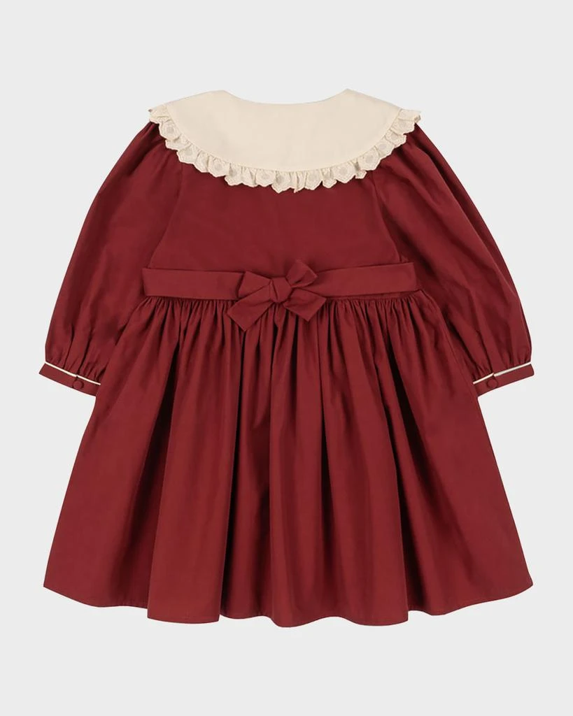 Konges Slojd Girl
s Lace-Collar Organic Cotton Dress, Size 18M-10 2