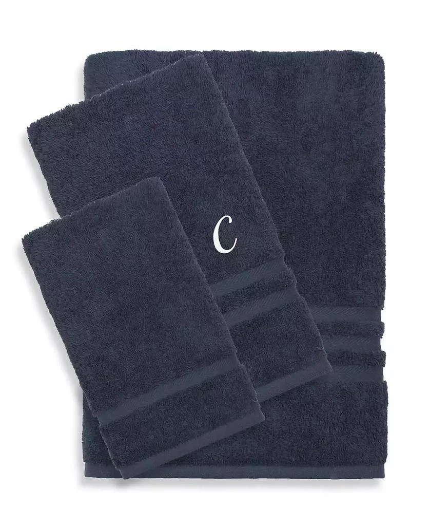 Linum Home Textiles Turkish Cotton Personalized Denzi Hand Towel Set, 30" x 16" 1