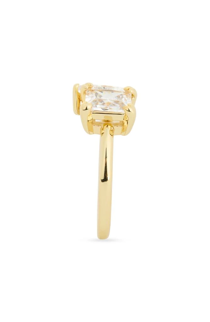 Covet Pear 
Square Cut Crystal Engagement Ring 2