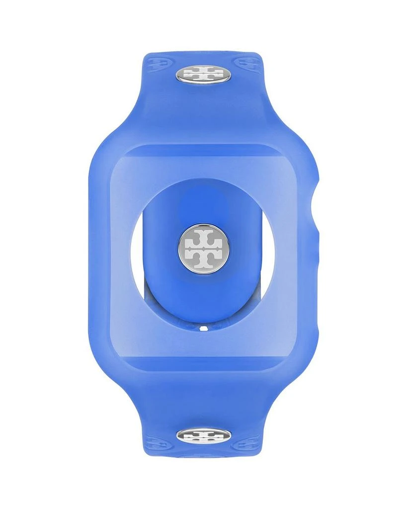 Tory Burch T Monogram Blue Silicone Band for Apple Watch, 41mm 1