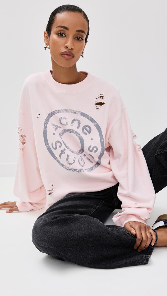 Acne Studios Button Logo Sweatshirt