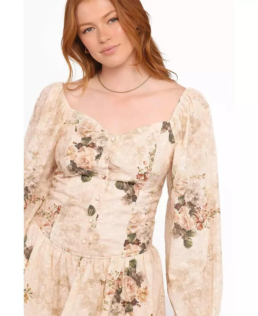 Petal and Pup Women's Greta Long Sleeve Romper 4