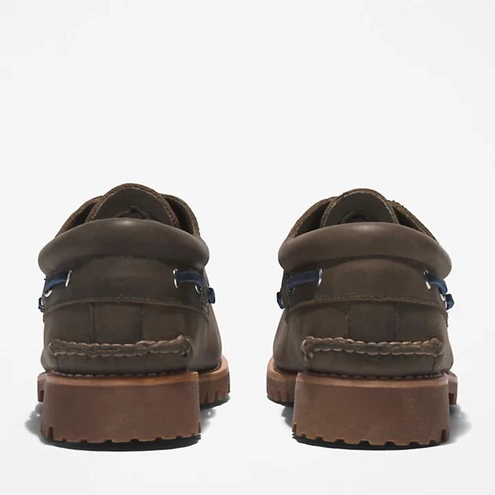 Timberland 3-Eye Lug Handsewn Boat Shoe for Men in Greige 5