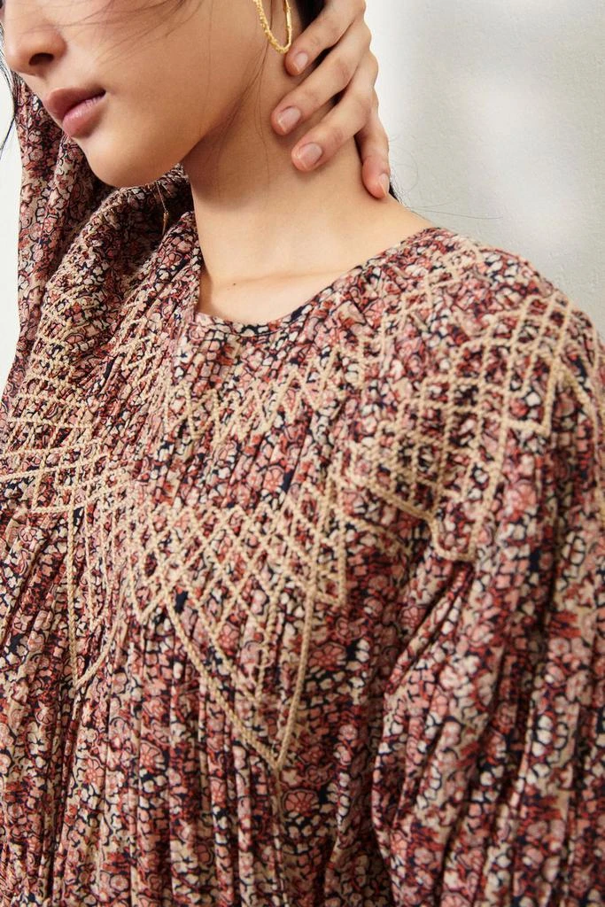 ba&sh Robe Iris - Greige - Femme 3