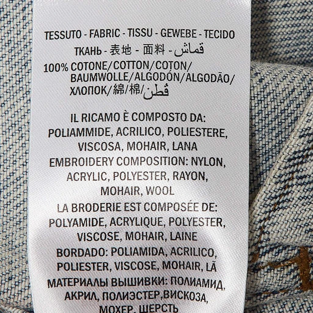 Gucci Gucci Blue Guccy Bear Flocked Denim Jacket XXL 6