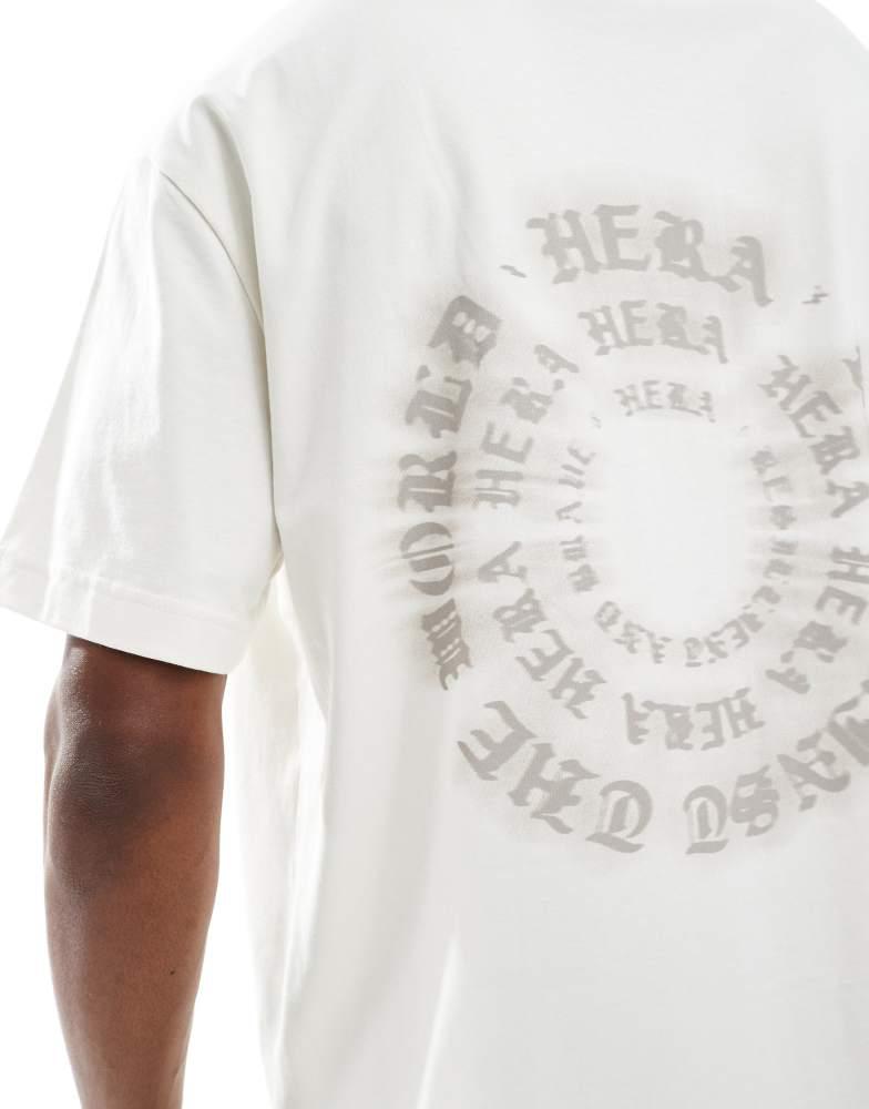 HERA Hera Mens vortex t-shirt in off white