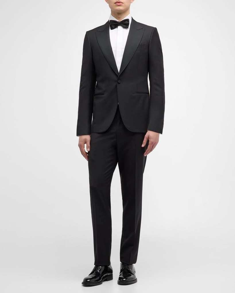 Zegna Men's Wool-Mohair Solid Tuxedo 4