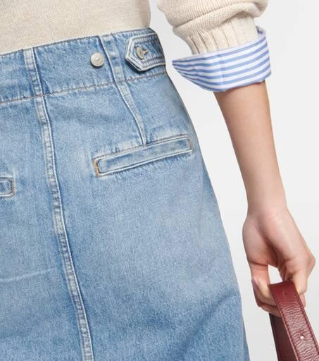 Ralph Lauren A-line denim midi skirt 5