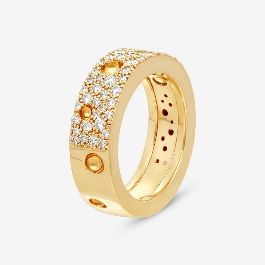 Roberto Coin Roberto Coin Pois Moi Luna 18K Yellow Gold Diamond Band Ring Sz. 6.5 8882509AJ65X-copy