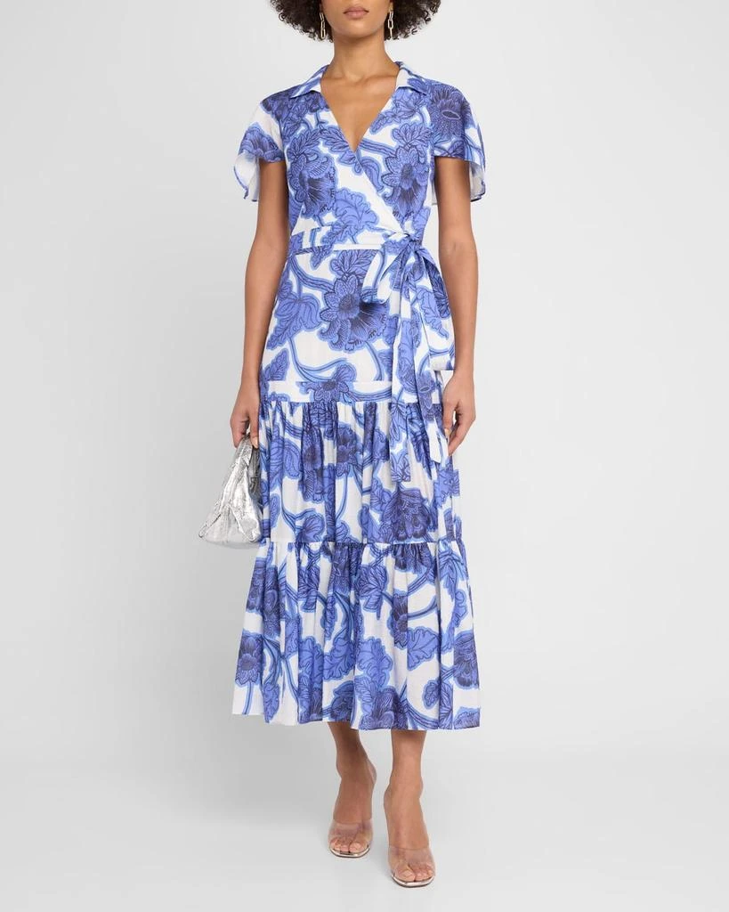 Alexis Avanna Floral Short-Sleeve Wrap Dress 2