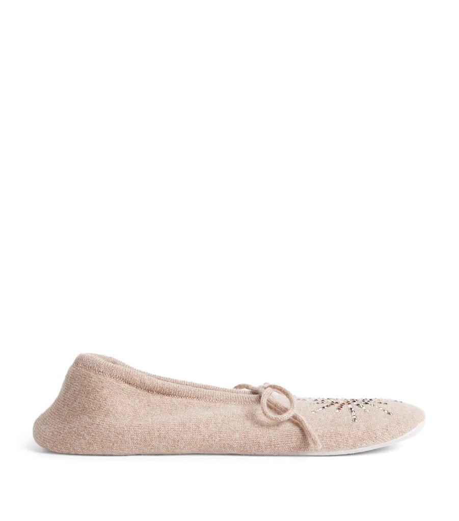 William Sharp Cashmere Crystal Dolly Slippers